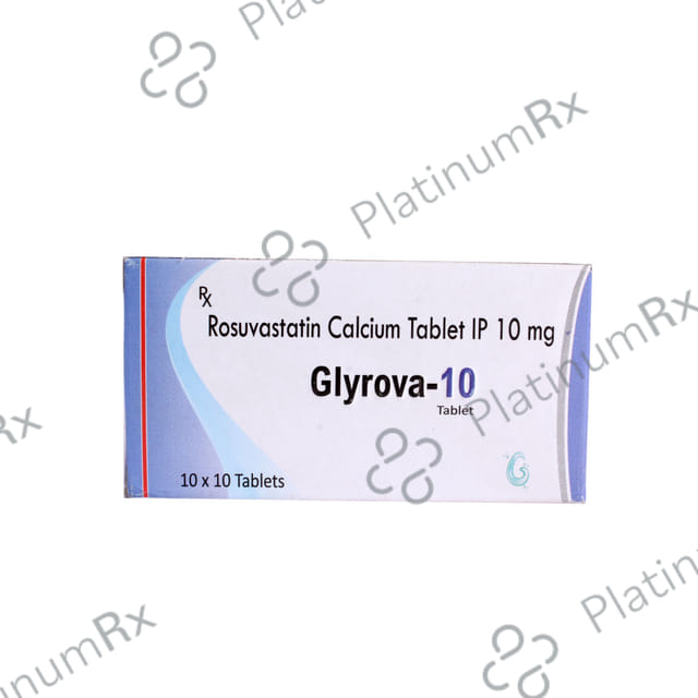 Glyrova 10mg Tablet 10s