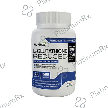 Nutrija L-Glutathione Reduced 500mg Capsule