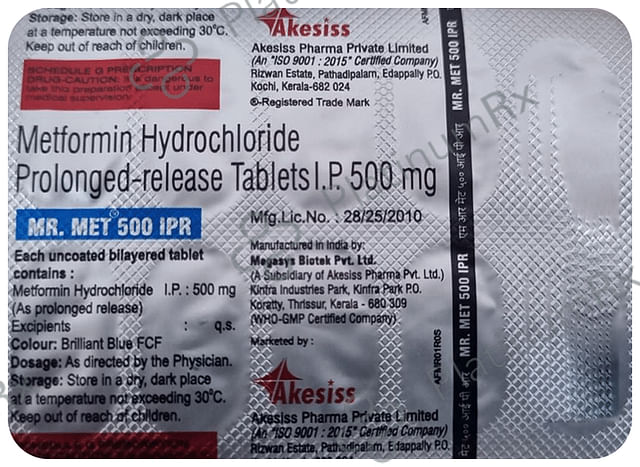 MR Met 500mg IPR Tablet 10s