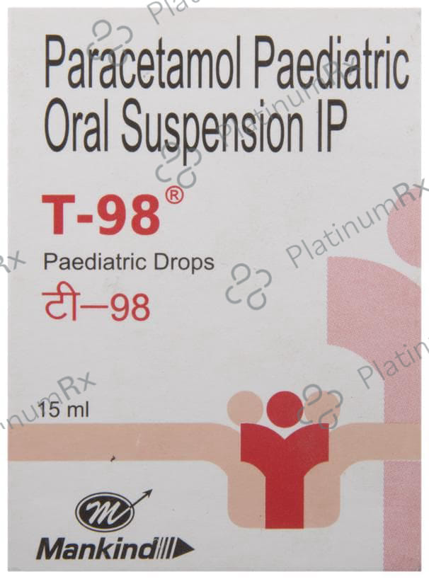 T 98 100mg Paediatric Drops 15ml