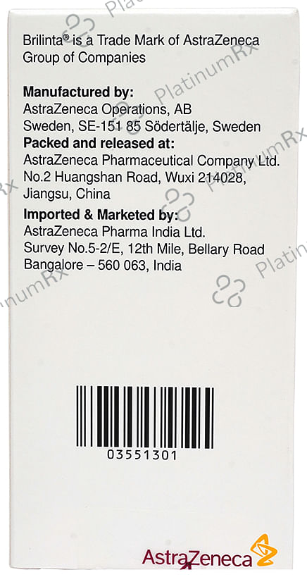 Brilinta 90mg Tablet 180s