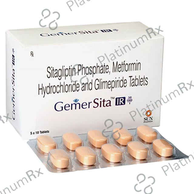 Gemer Sita IR 50/1000/1mg Tablet 10s