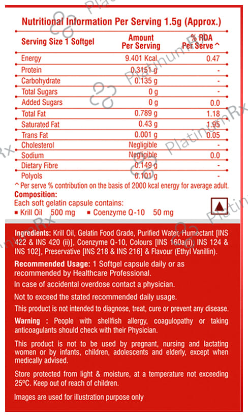 Dr. Morepen Krilliq Omega 3 Softgel Capsule