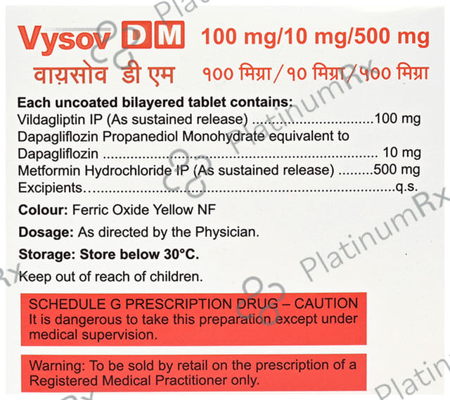 Vysov DM 10mg/1000mg/100mg Tablet