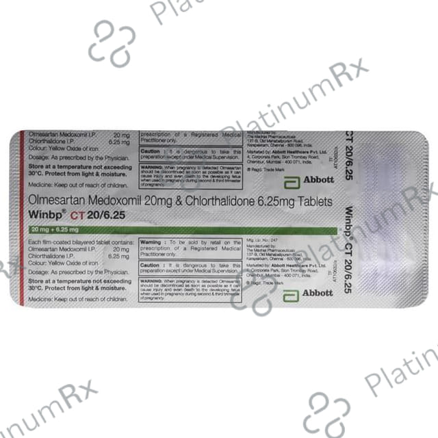 Winbp CT 6.25/20mg Tablet 10s