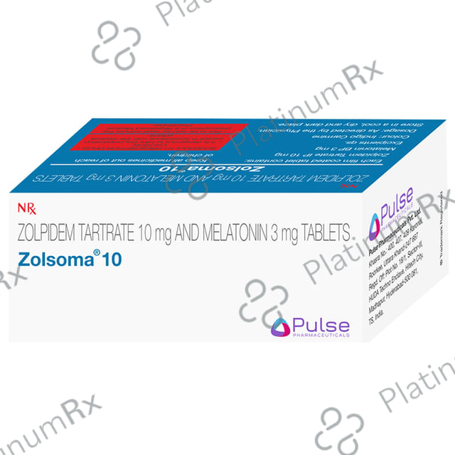 Zolsoma 10/3mg Tablet 10s
