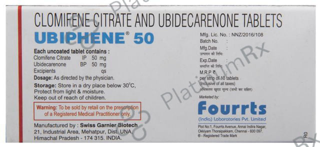 Ubiphene 50mg Tablet 10s
