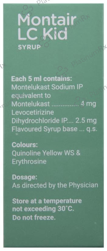Montair LC Kid 2.5/4mg Syrup 60ml