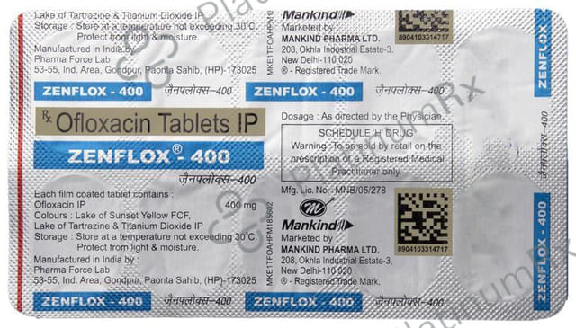 Zenflox 400mg Tablet 10s