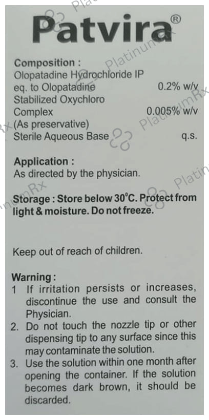Patvira 0.2% Eye Drop 3ml