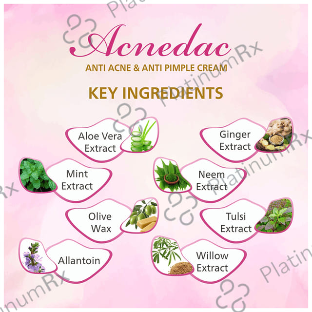 Acnedac Anti Acne & Anti Pimple Cream (25gm Each) 6 Tube