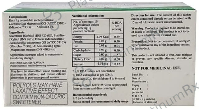 Procillus GG 5 Orodispersible Probiotic Granules 1gm