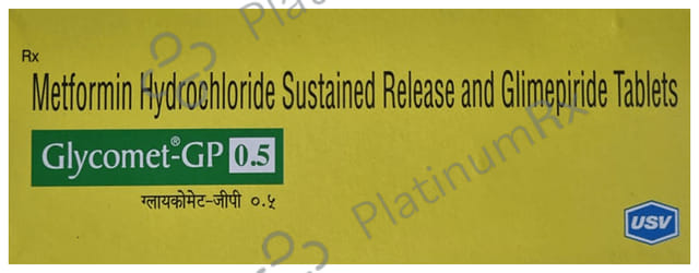 Glycomet GP 0.5/500mg Tablet PR 10s