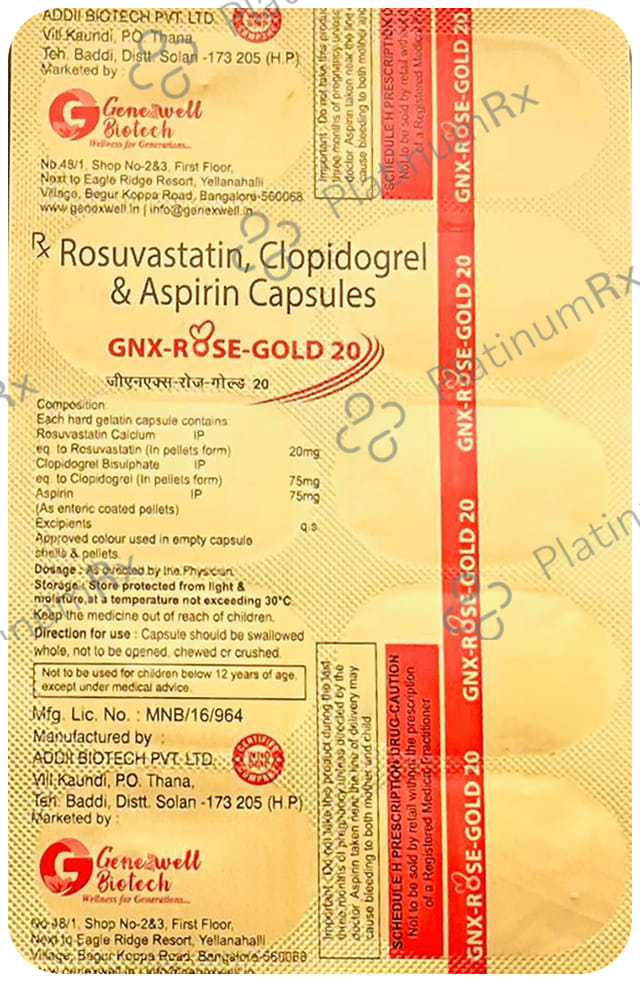 Gnx Rose Gold 20mg Capsule 10s