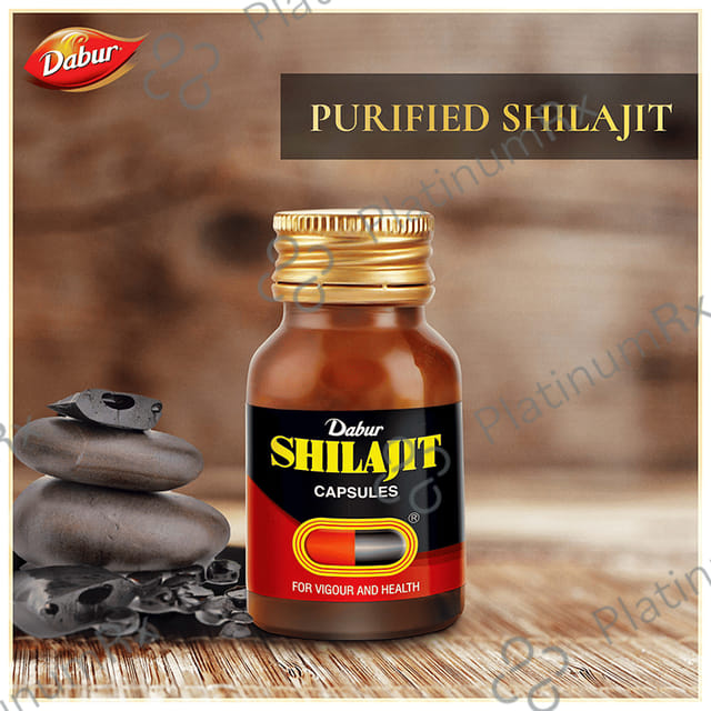 Dabur Shilajit Ayurvedics For Immunity, Vigour, Strength, Stamina & Power Capsule 30s