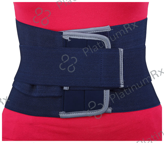 Longlife Contured Lumbar Support Belt Medium Blue