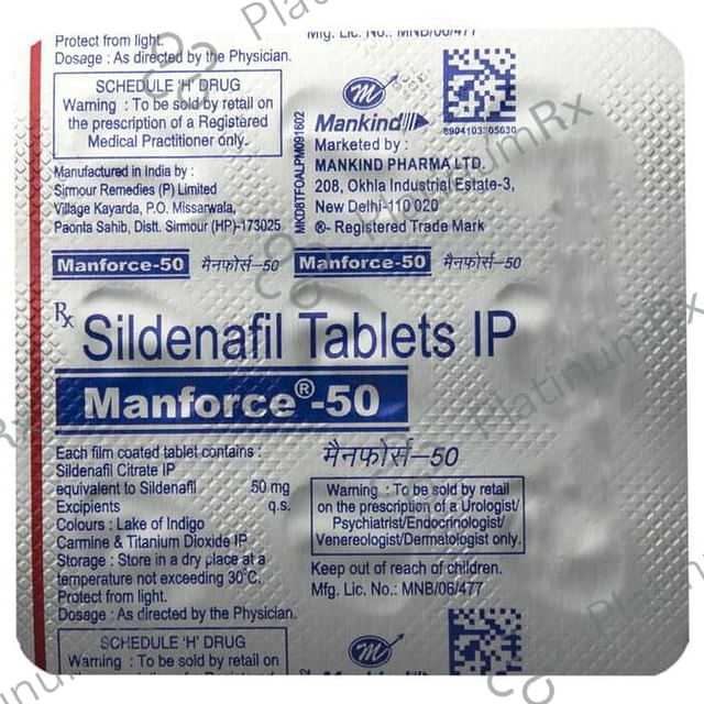 Manforce 50mg Tablet 9s