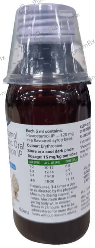 Fevago 120mg Oral Suspension Strawberry & Vanilla