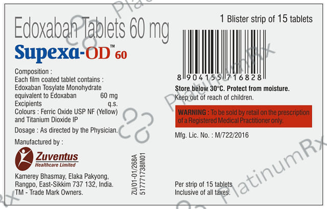 Supexa OD 60mg Tablet 15s