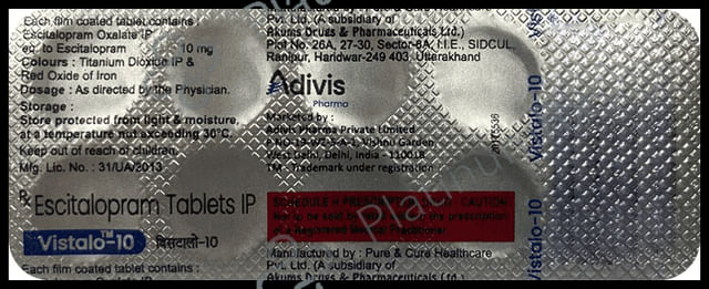 Vistalo 10mg Tablet 10s