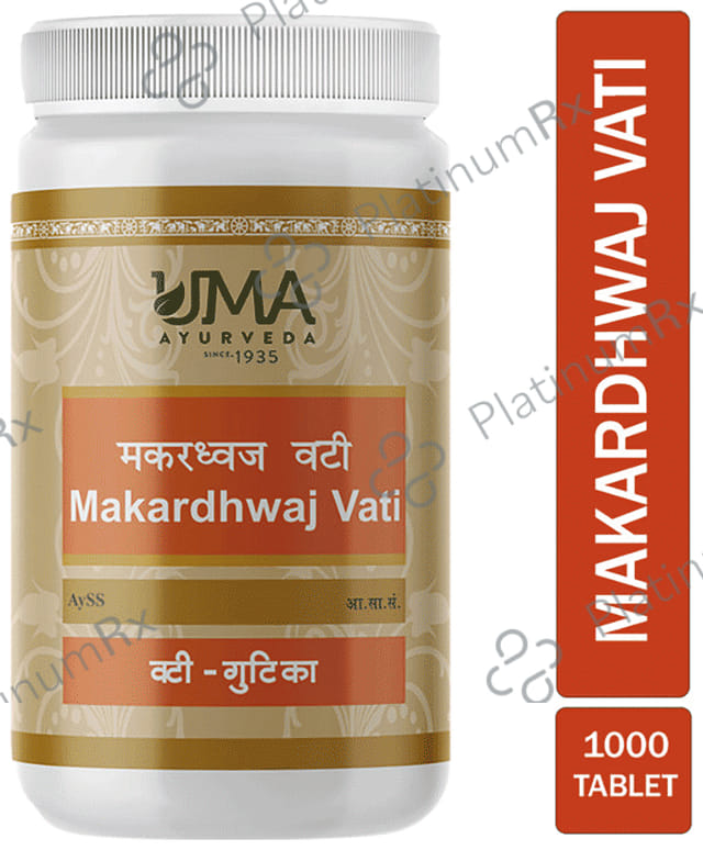 Uma Ayurveda Makardhwaj Vati 1000 tablets