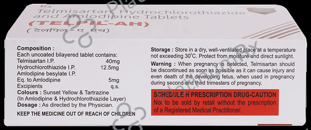 Telpil AH 5/12.5/40mg Tablet 10s