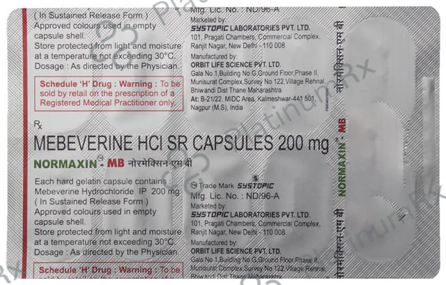 Normaxin MB 200mg SR Capsule 10s