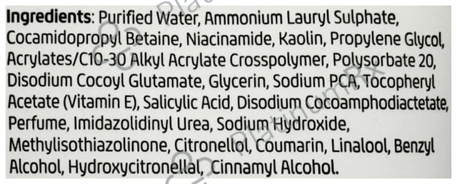 Lacto Calamine Kaolin Clay Face Wash 115ml