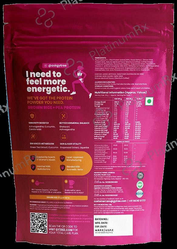 Gytree The Total Strength Support Protein Powder(500gm Each) 1 Pack