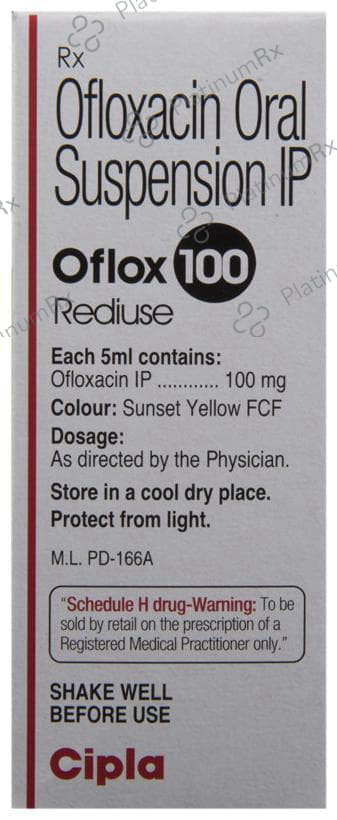 Oflox Rediuse 100mg Oral Suspension 60ml