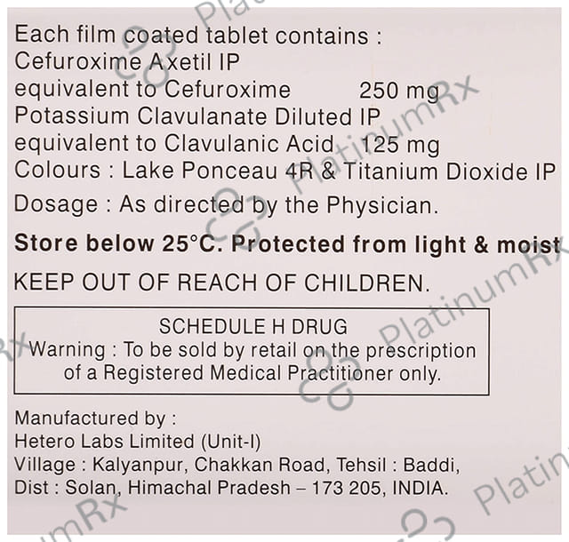 Cetil CV 250/125mg Tablet 10s