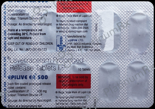 Epilive ER 500mg Tablet 10s