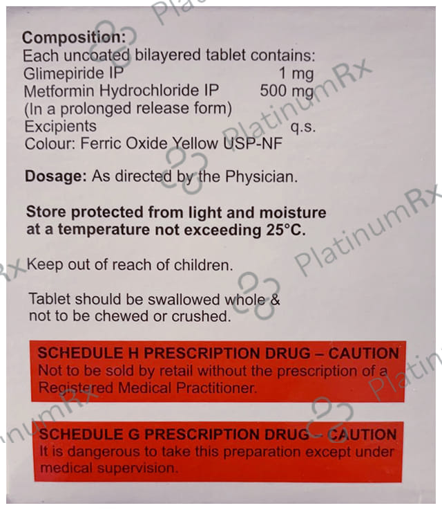 Glymett MF 1 Tablet PR 15s