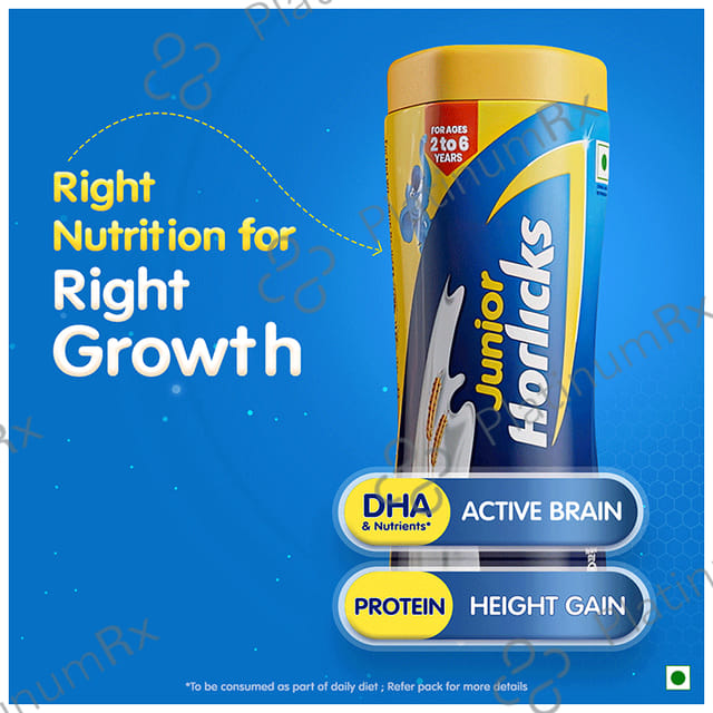 Horlicks Junior- For Kids' Active Brain & Height Gain - Flavour Vanilla