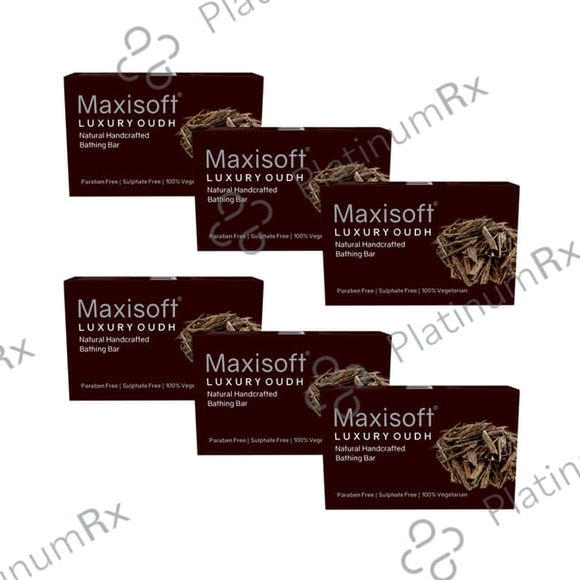 Maxisoft Luxury Oudh Bathing Bar (75gm Each) 6 units