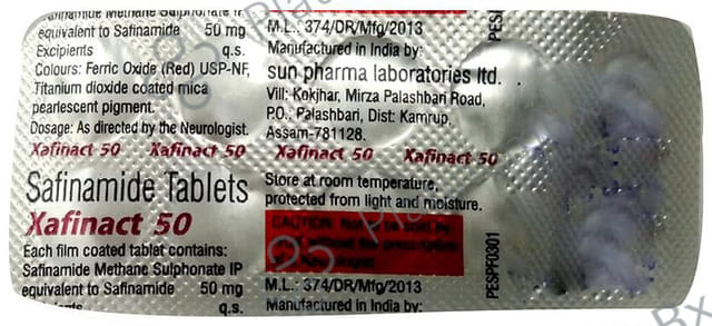 Xafinact 50mg Tablet 10s