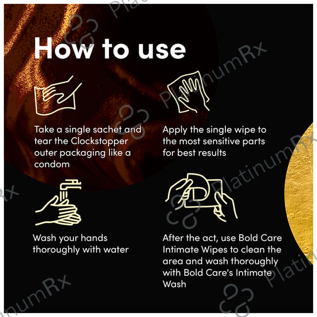 Bold Care Clock Stopper Topical Wipes