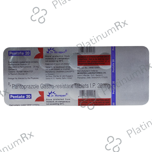 Pentate 20mg Tablet 10s