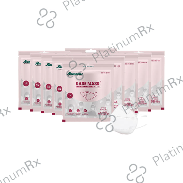 Romsons Kare Mask N95 Respirator Mask 10 units
