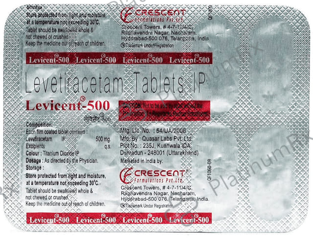 Levicent 500mg Tablet