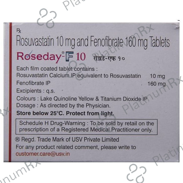 Roseday F 10 160/10mg Tablet 10s