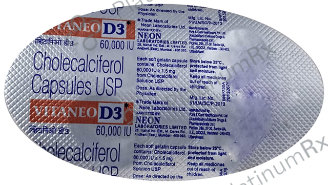 Vitaneo D3 60000 IU Soft Gelatin Capsule