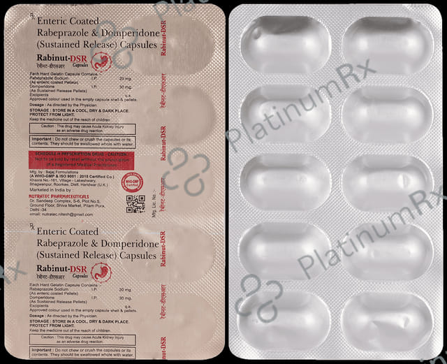 Rabinut DSR 30mg/20mg Capsule 10s
