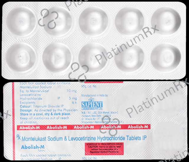 Abolish M 5/10mg Tablet 10s