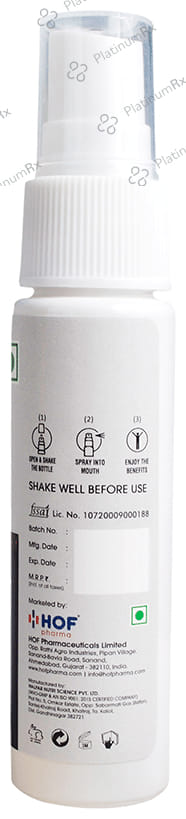 HOF Pharma Daily Vitamin D3 Oral Spray Mango