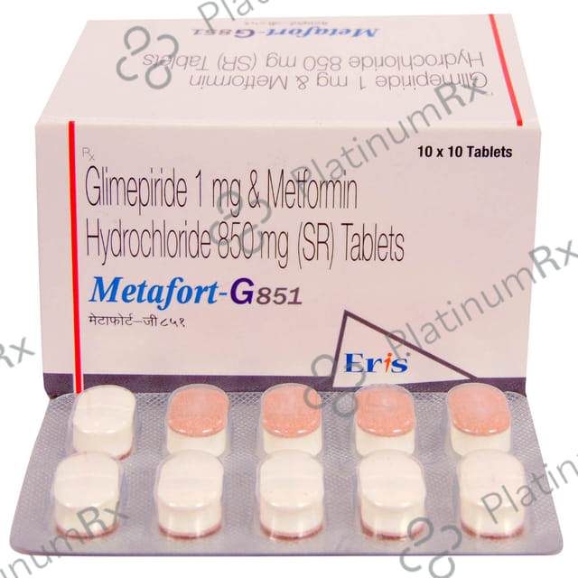 Metafort G 851 1/850mg Tablet 10s