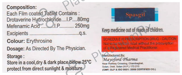 Spasgil 80mg/250mg Tablet