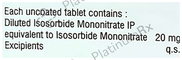 Cardules Ismn 20mg Tablet 10s