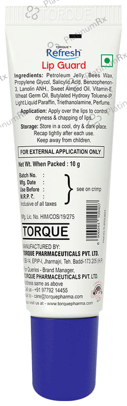 Refresh Lip Guard with Herbal Extracts (10gm Each) 10 Tubes
