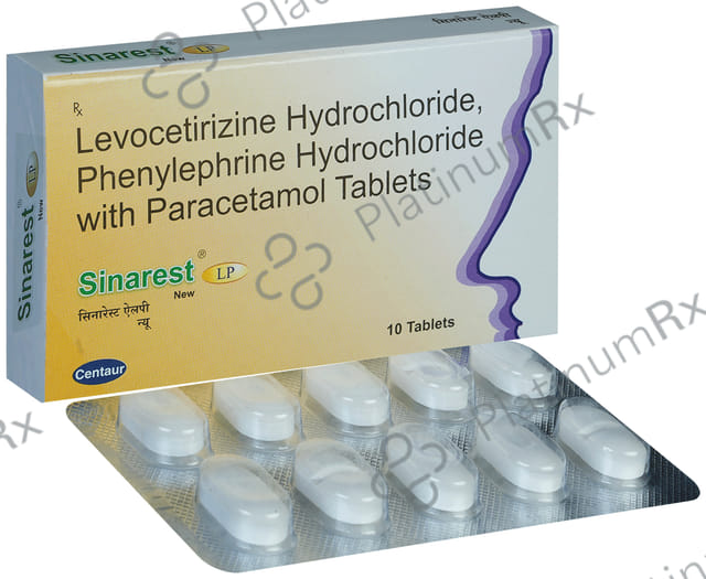 Sinarest LP New 2.5/10/500mg Tablet 10s